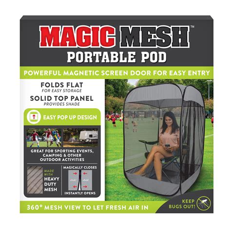 Magic mesh portable pod screen shelter